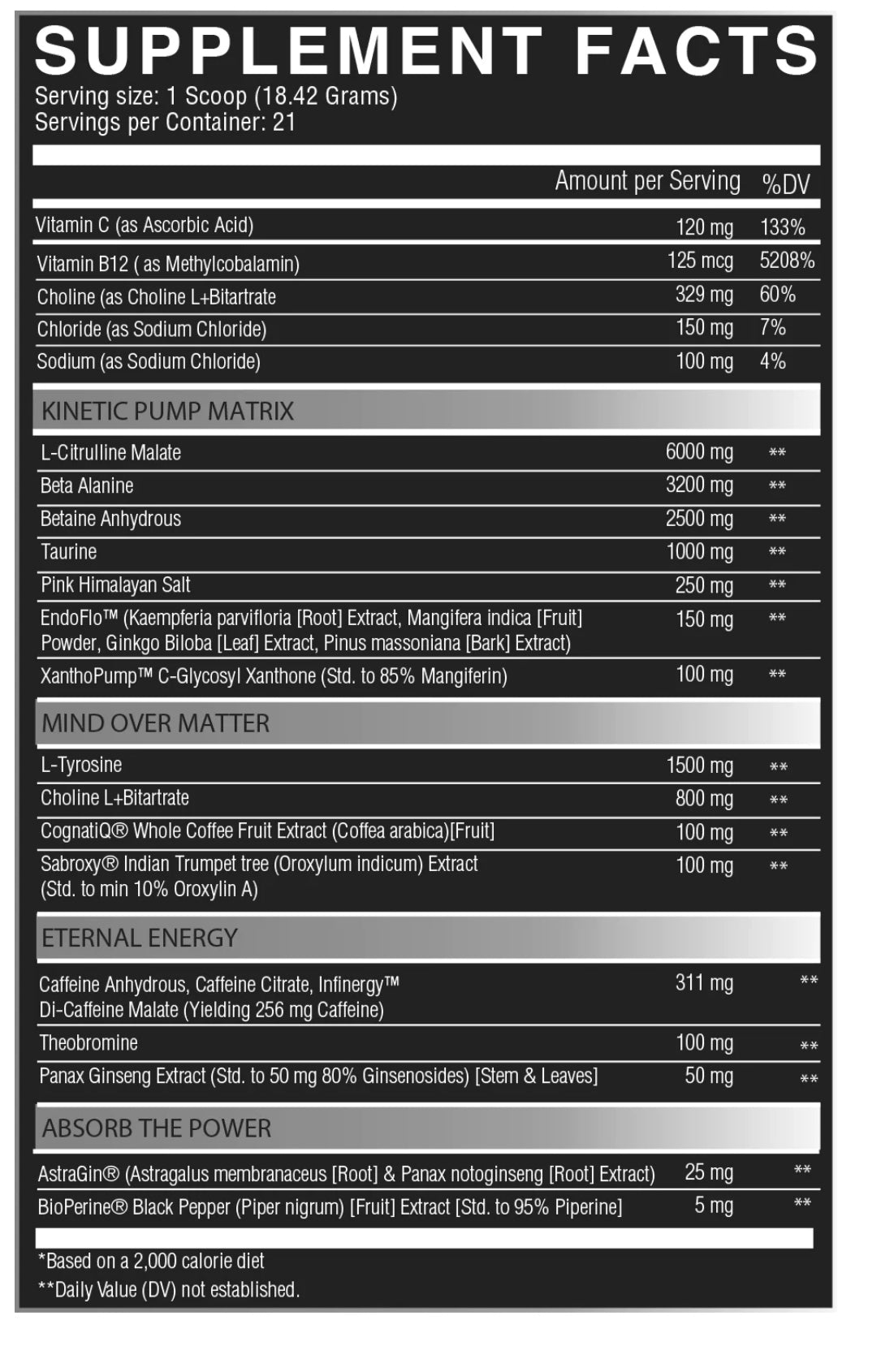 KROBAA MIND BENDING PRE WORKOUT