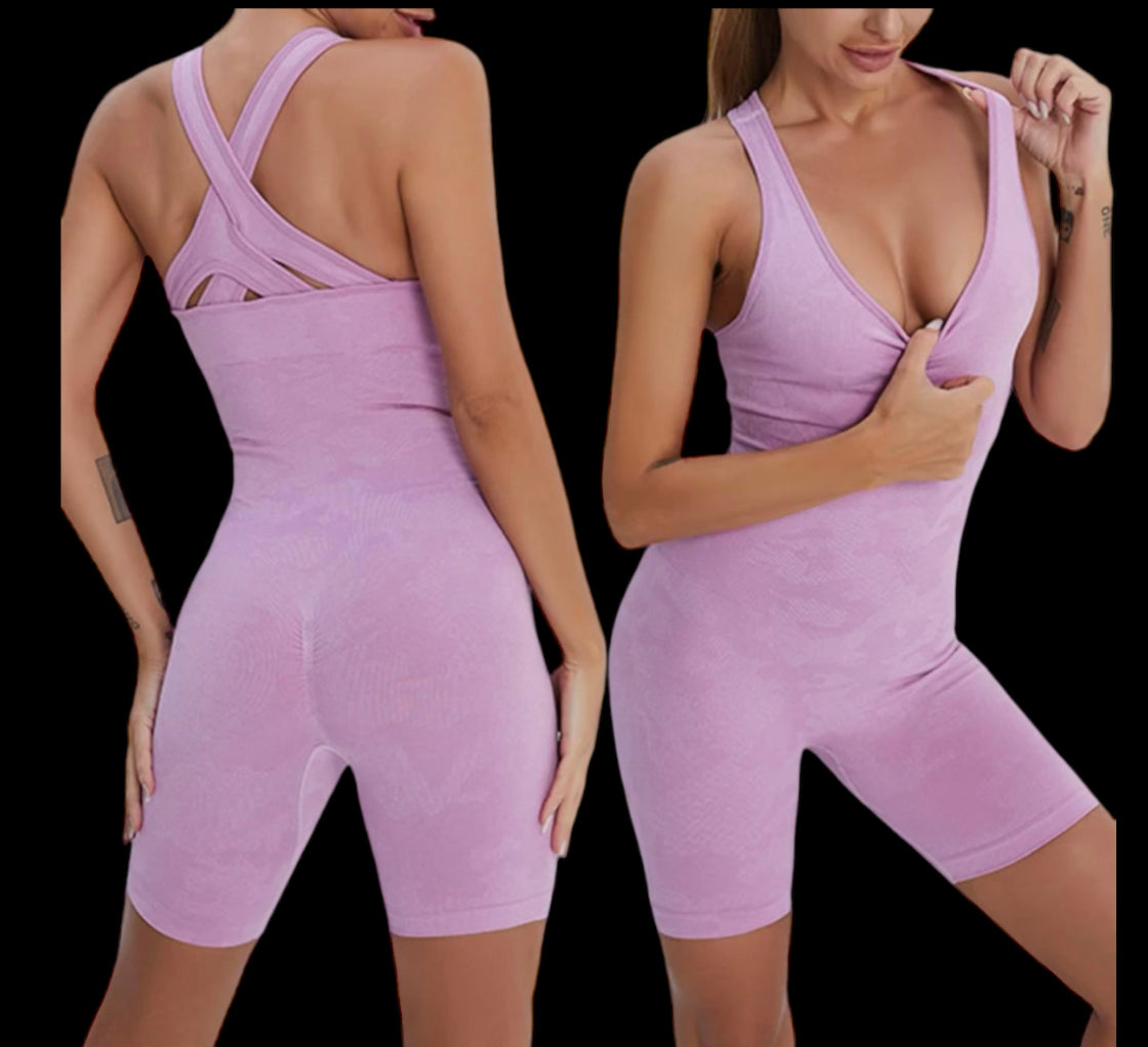 TREL WOMENS ONE PIECE GYM OUTIFT