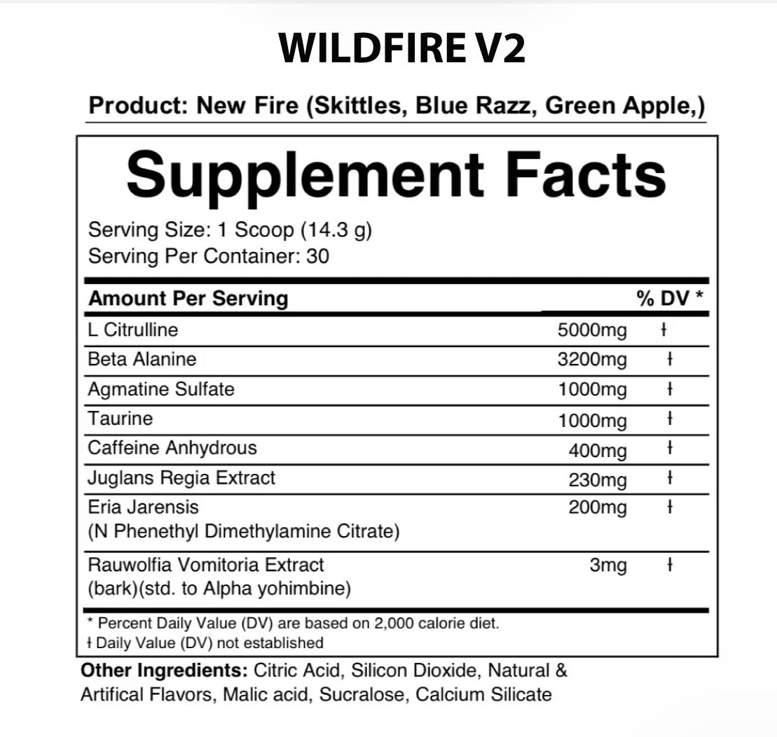Wild Fire Pre Workout v2