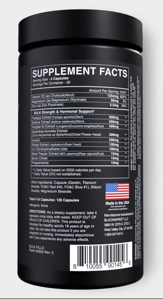 BULK Testosterone PILLS