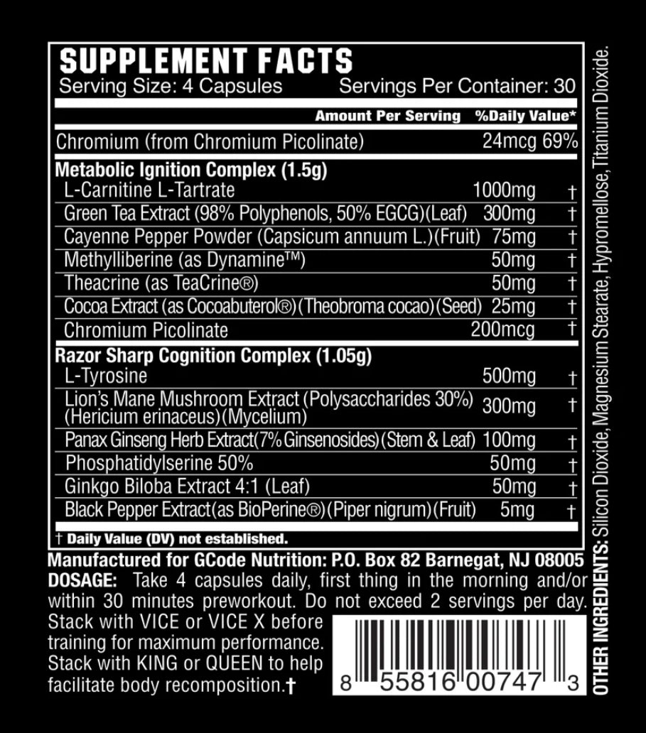 FIRE: NON-STIM FOCUSED FAT BURNER