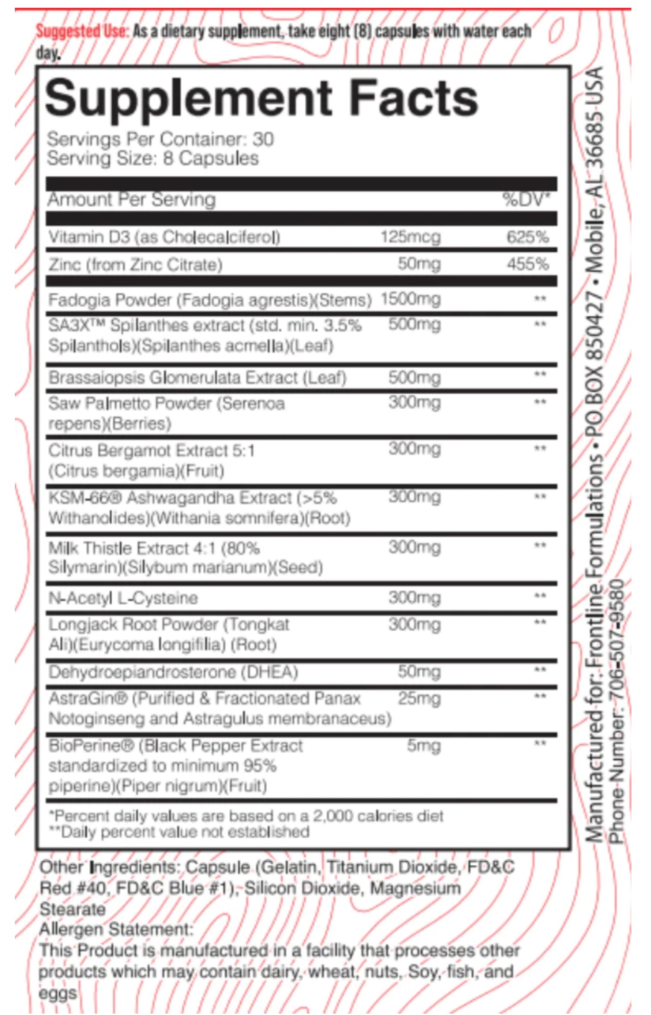 FRONTLINE FORMULATIONS TESTAPLEXX