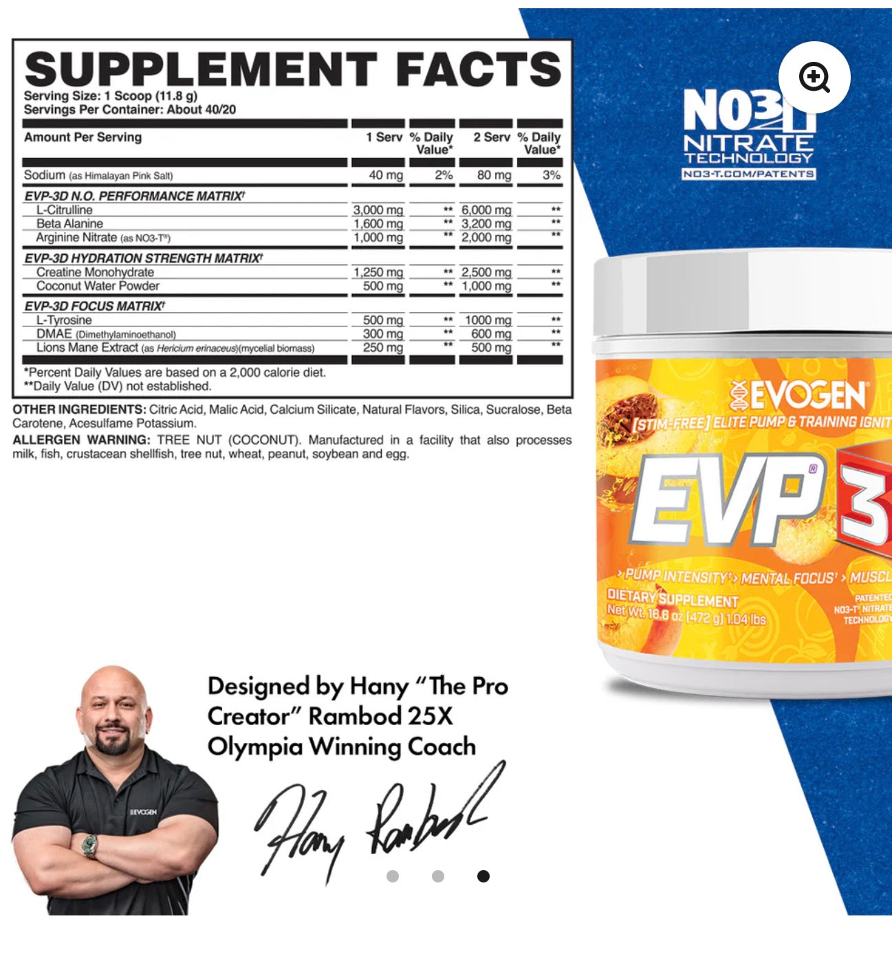 EVP-3D Non-Stim Pre-Workout