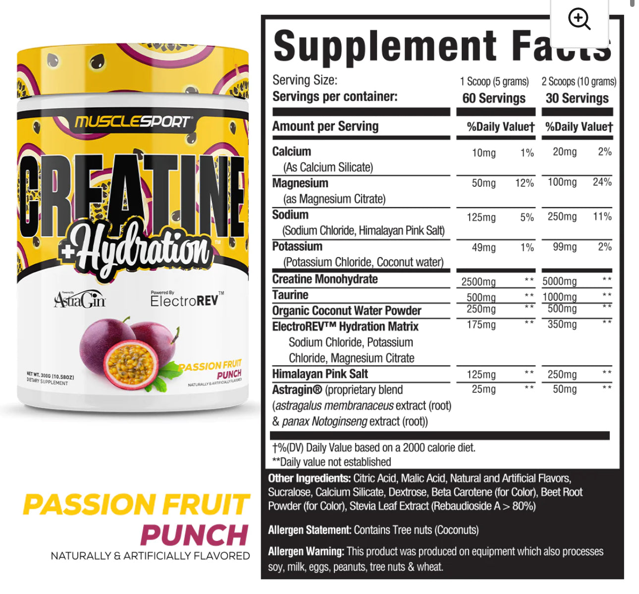 CREATINE + HYDRATION™ 300 GRAMS