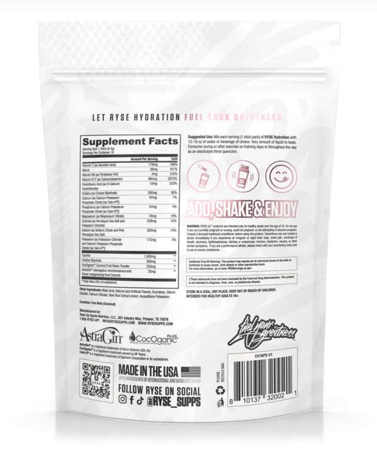 RYSE HYDRATION STICKS