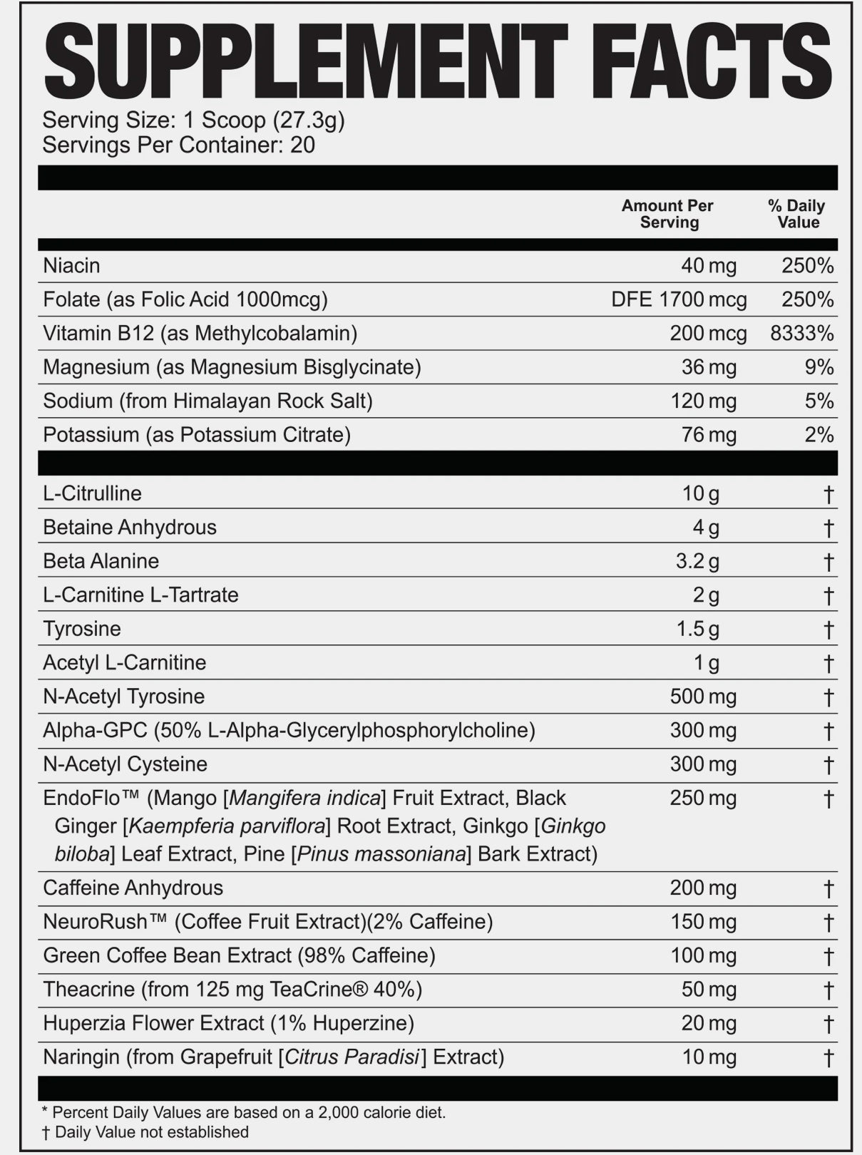 MAGNUM “NEW” Limitless X16 PRE WORKOUT