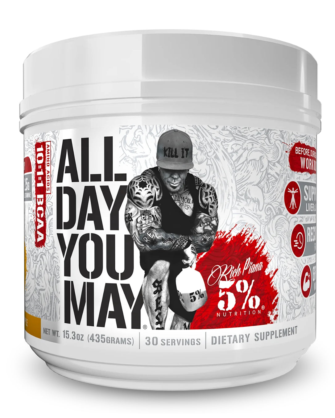 “5% NUTRITION” ALL DAY YOU MAY BCAA RECOVERY DRINK: LEGENDARY SERIES