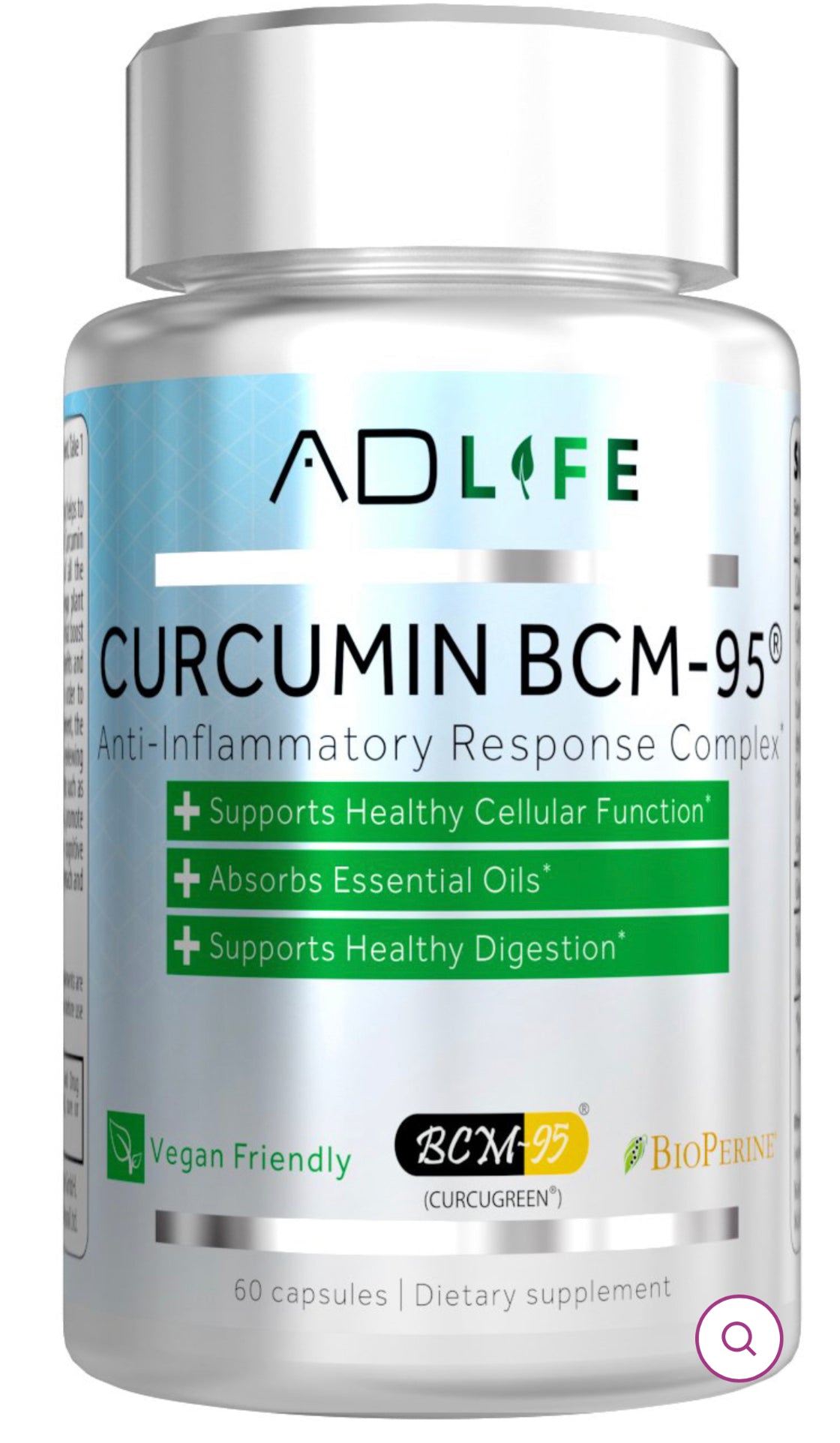 PROJECT AD LIFE BCM-95 CURCUMIN - ANTI-INFLAMMATORY SUPPORT