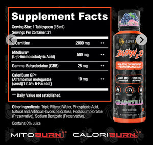 Burn 2.0 (NEW DESIGN)
Stim-Free Liquid Thermogenic and Performance Aid†