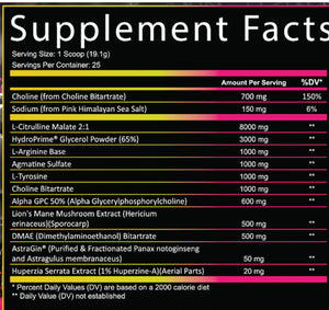 PROJECT MK ULTRA: NON-STIM NOOTROPIC PREWORKOUT