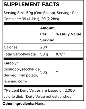 HIGH-PERFORMANCE CARBOHYDRATE
KARBOLYN FUEL