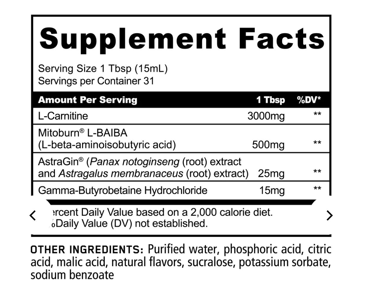 BURN Stim-Free Liquid Thermogenic
