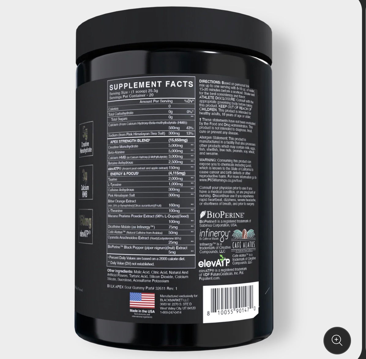 BULK APEX Strength Pre-workout