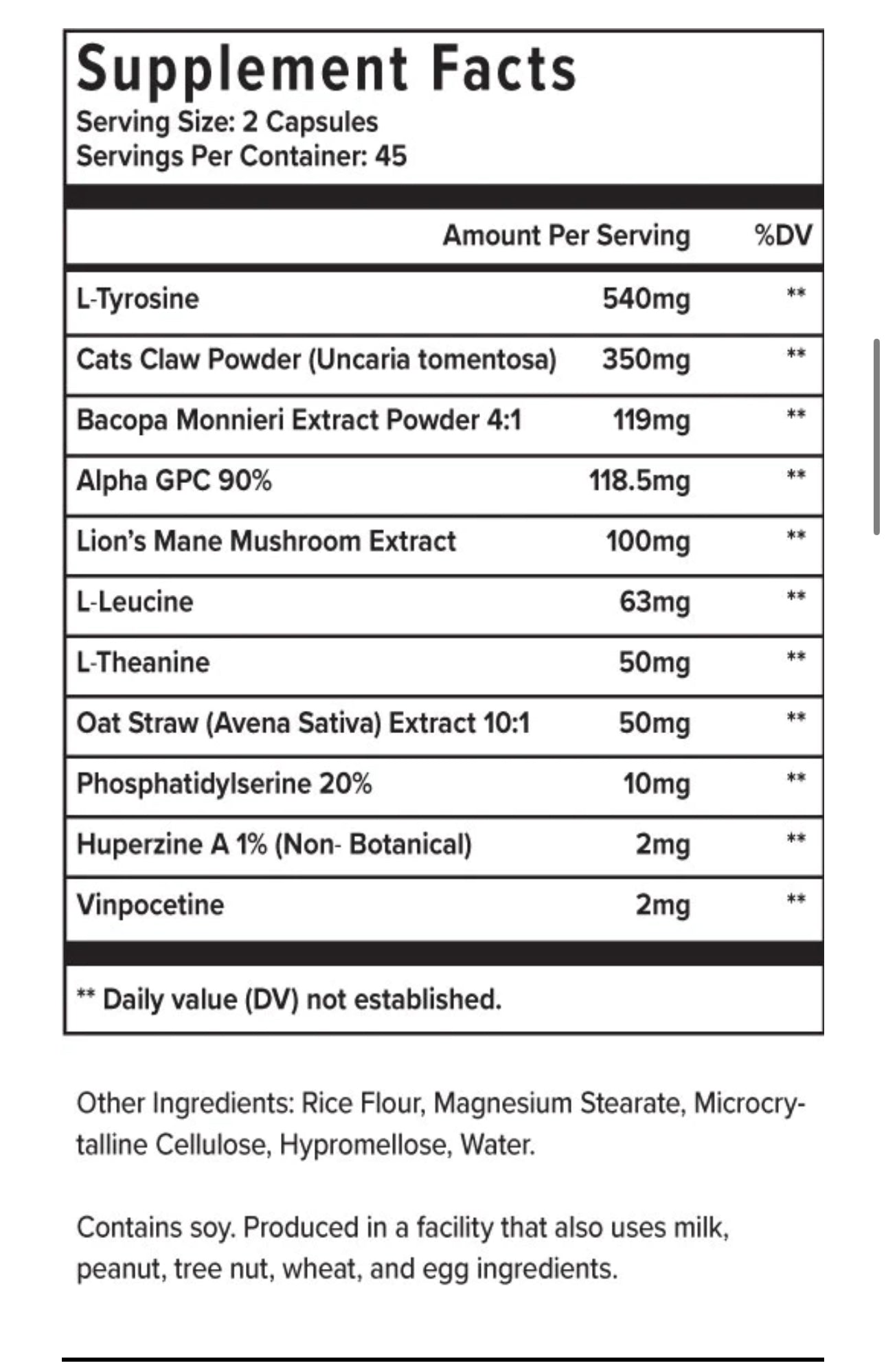 BRAIN-POWER
FOCUS FORMULA NOOTROPICS