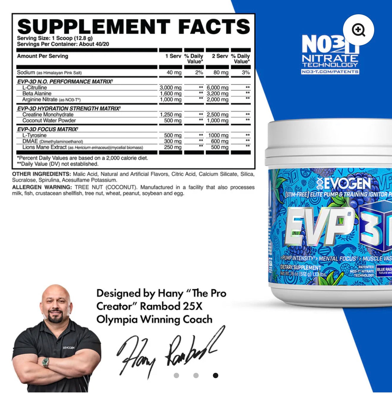 EVP-3D Non-Stim Pre-Workout