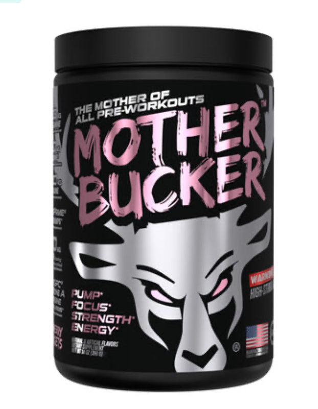 Preentrenamiento nootrópico BUCKED UP Mother Bucker™ - Superconjuntos de fresa - 20 porciones