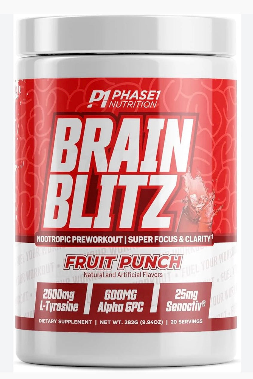 P1 : BRAIN BLITZ®
Nootropic Focus Preworkout