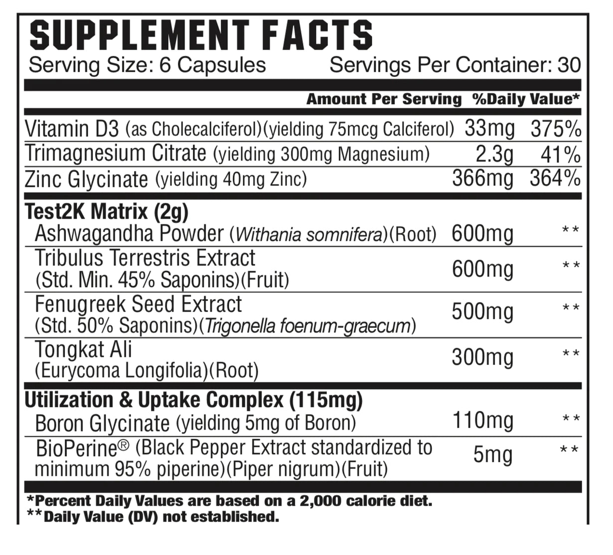 KING: NATURAL TEST BOOSTER (NEW FORMULA!)