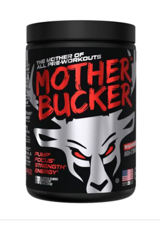 BUCKED UP Mother Bucker™ Nootropic Pre-Workout - Strawberry Super Sets - 20 Servings