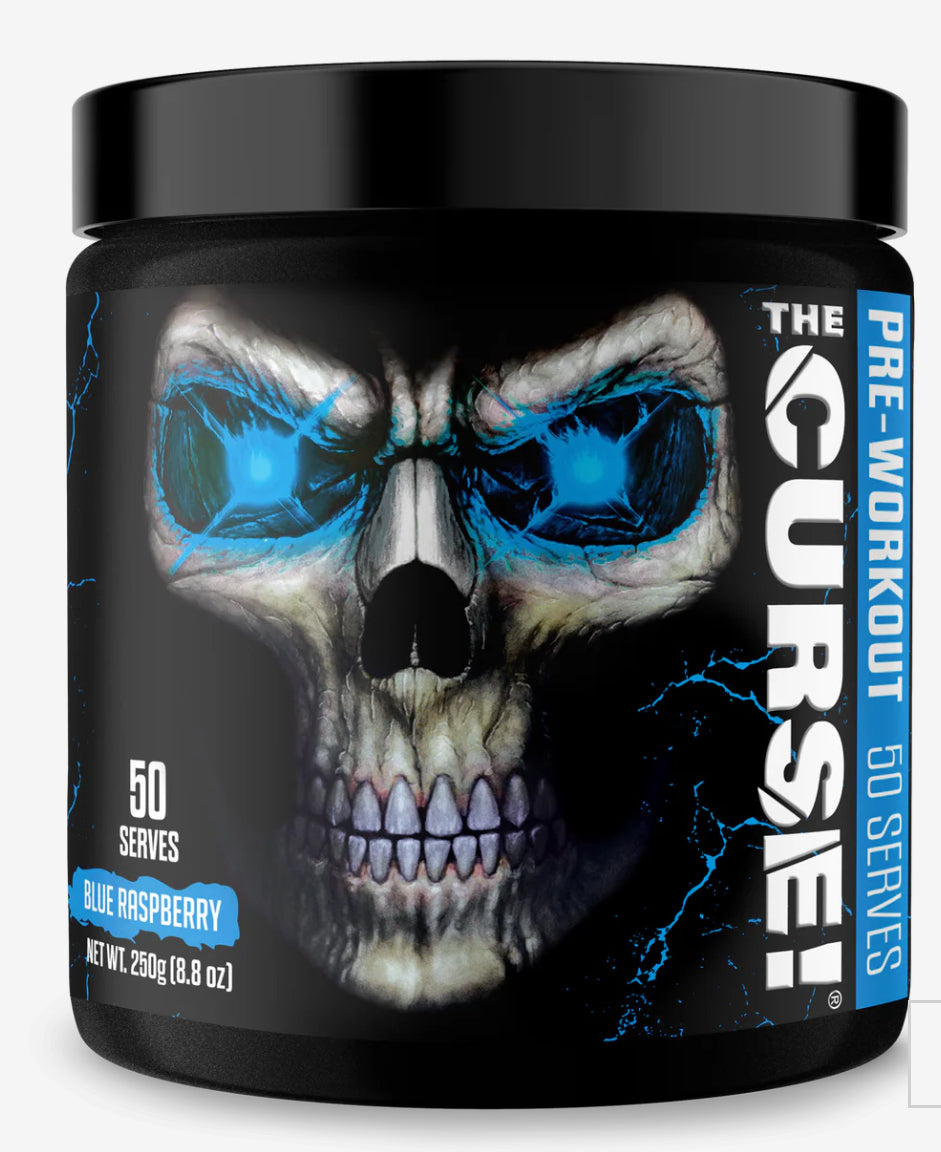 THE CURSE! PRE-WORKOUT

50 SERVINGS, 155MG CAFFEINE
