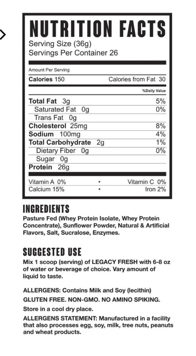 FRESH Whey Protein