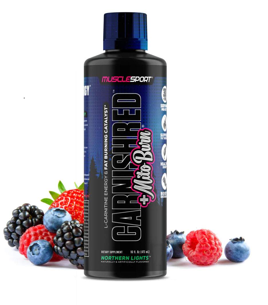 CarniShred®+ Mitoburn® 16oz Liquid - Non Stim Fat Burner - Workout Catalyst