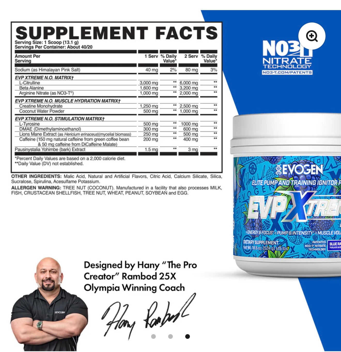 EVP Xtreme N.O. High-Stim Pre-Workout