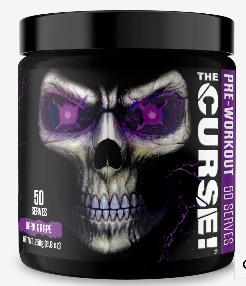 THE CURSE! PRE-WORKOUT

50 SERVINGS, 155MG CAFFEINE